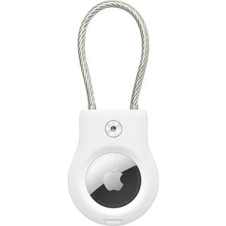 Belkin AirTag Holder Secure Holder with Wire Cable Hvid
