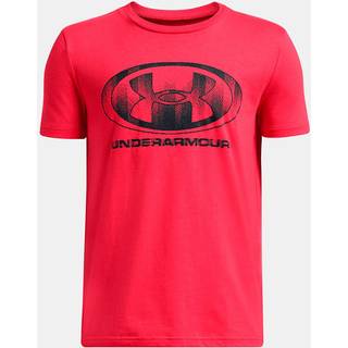 T-shirt Under Armour UA B GLITCH LOCKERTAG SS-RED 1386833-989 Størrelse YXS