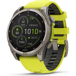 Garmin 010-02906-21 Herrenuhr fenix 8 Solar Saphirglas Silikonband 47mm 10ATM