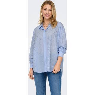 ONLY dame skjorte ONLJULIE - Bright White MEDIUM BLUE - XS