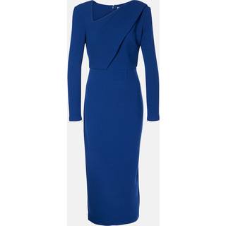 Roland Mouret Wool crÃªpe midi dress - blue - M