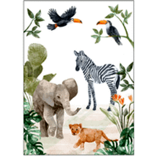 Poster & Frame Plakat Jungle Babyer 50x70