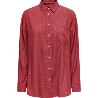 ONLY dame skjorte ONLMAGGIE - Racing Red WHITE - XS
