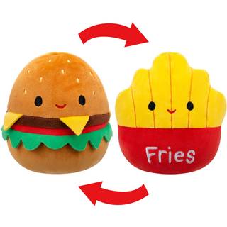 Squishmallows Flip-A-Mallows: Carl/Floyd Burger/Pommes frites 5" Blødt plyslegetøj