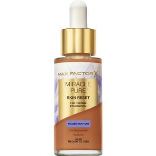 Max Factor Miracle Pure 2in1 Skin Reset Serum Foundation 85-90 Medium to Deep