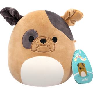 Squishmallows: Loafer, den brune bulldog med mørkebrune pletter - 20 cm