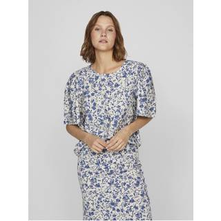 VILA dame top VIALLY - Mazarine Blue AOP - 38