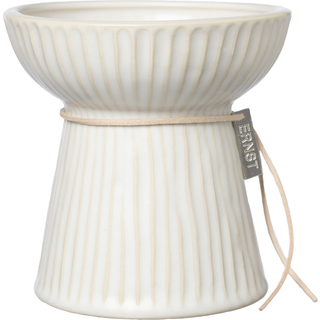ERNST Ernst løgvase rillet 11 cm Naturhvid
