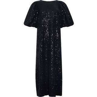 Noella Scarlet Long Dress Black