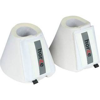 Horze Pro Overreach Bell Boots för hästar | Neoprenpar - vitt - XL