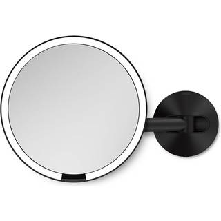 Simplehuman fastmonteret vægmonteret sensor spejl, sort