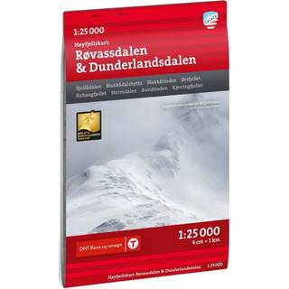 Calazo förlag Høyfjellskart Røvassdalen & Dunderlandsdalen 1:25.000 NoColour, OneSize
