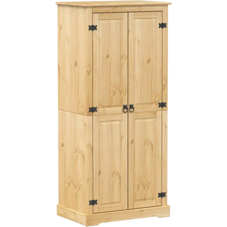 Klædeskab Corona 76X50X170 Cm Massivt Fyrretræ