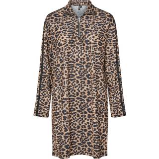Pieces Kjole - Grace - Black Leo w. Black Stripe