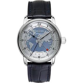Zeppelin 8596-3 Herren-Armbanduhr Automatik GMT Friedrichshafen Blau
