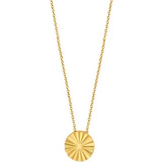 Nordahl Jewellery - ACTOR52 forgyldt sølv halskæde m. cirkel