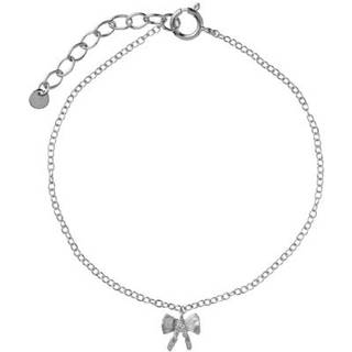 Stine A Petit Bow With Stone Armbånd i Sterling Sølv