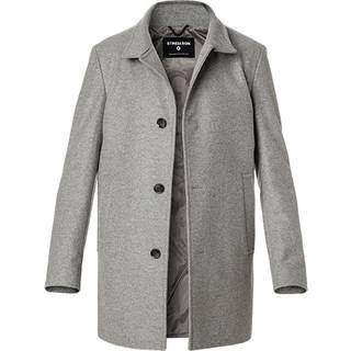 Strellson Herren Mantel grau unifarben