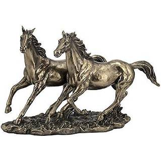US 11 tommer koldst?bte bronze farve sprintheste Figurstatueindretning