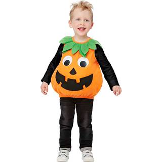 Halloween græskar kostume med lomme str. 92