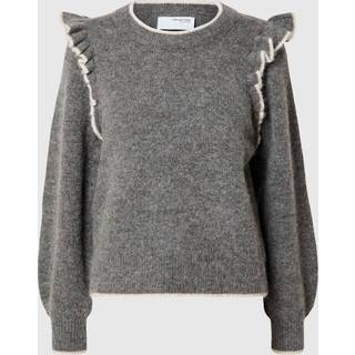 Alva Striktrøje, Medium Grey Melange, S