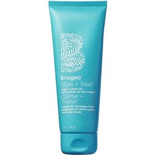 Briogeo - Style + Treat Yuzu + Plum Oil - Hårcreme, Der Er Lufttørrende - Plum Oil Soft Power Air Dry Cream 118ml - For Women