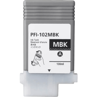 Canon PFI102MBK / 0894B001 mat sort blækpatron - Kompatibel