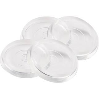 SoftTouch 1 13/16 """" Rundt m?bler Caster Cups til t?ppe eller holdbare h?rde gulve 4 Pack Clear 4 Count
