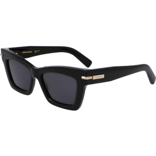 Ferragamo Kvinde SF2031S 001 Solbriller Acetat Sort Firkantet Normal