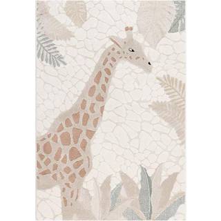 KMCarpets Genova Gulvtæppe Giraf 80x150, Creme