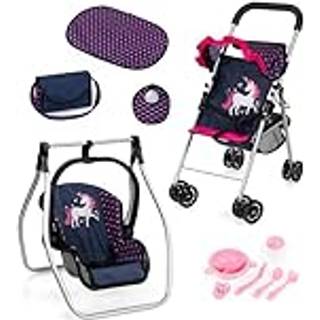 Bayer Design Buggy Dukke klapvogn Mega Sæt, Hjerter
