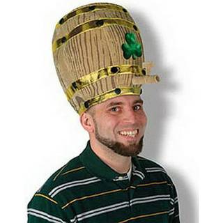 Plys shamrock øl tønde hat