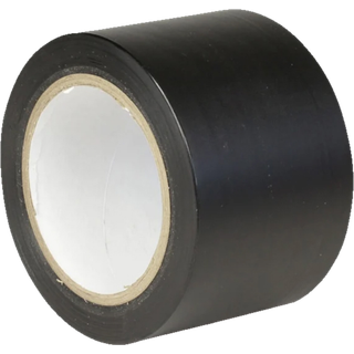 Gulvmarkeringstape - Sort / 50mm x 33meter