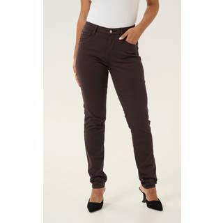 Cream Crann Twill Pant - Coco Fit Bukser 10612252 Chocolate Plum (32/34)