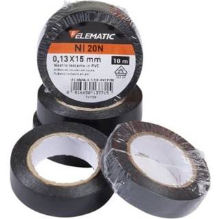 Isoleringstape 15mm x 10m Sort (RL.)