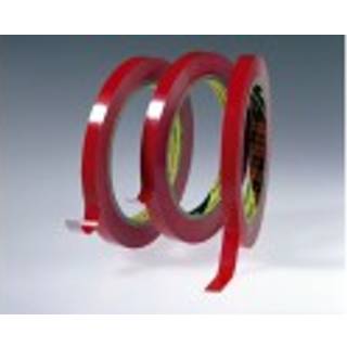 Emballagetape 6893 rød 9mm×66mtr