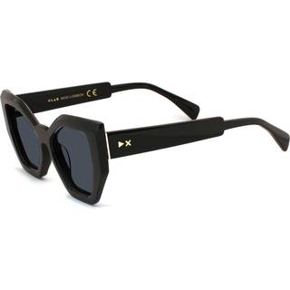 XLAB Kvinde LOMBOK Solbriller Acetat Sort Røg Cat Eye Polariseret