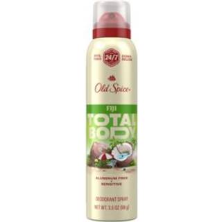 Old Spice Whole Body Deodorant til M?nd Total Body Deodorant Fiji Duft Aluminium Fri Deodorant Spray for 24/7 Friskhed // Hudl?ge testet Deodoran