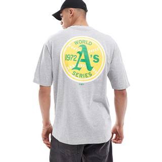 Oakland Athletics MLB World Series Grey Oversized T-Shirt newera adult unisex Grey newera adult unisex Grey newera adult unisex Grey newera adult unis - 2xl