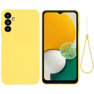 Matte Liquid silikone cover til Samsung Galaxy A14 - Gul