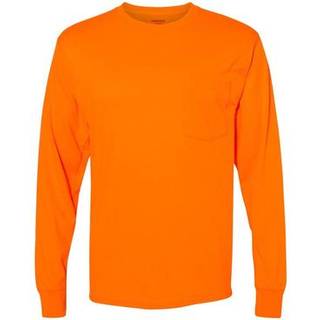 Voksen arbejdstøj langærmet lomme -t -shirt - sort - S (D0102H7K1GT)