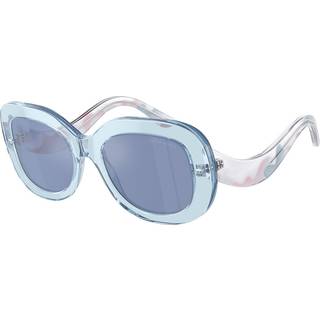 Giorgio Armani AR8217 61521U 51 Solbriller Kvinder - Transparent Blue - 51mm