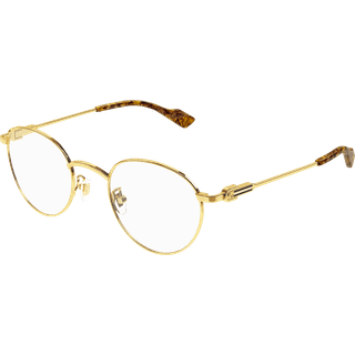 Gucci Mand GG1222O 003 Optiske stel Metal Guld Rund