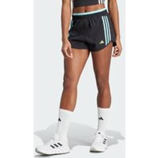 Own the Run 3-Stripes shorts - Black / Flash Aqua - L 8 CM