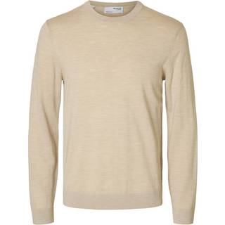 Selected Tray Merino Knit Crew Neck Oatmeal