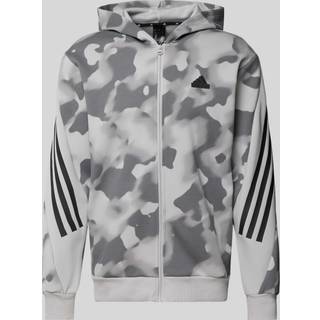 adidas Sportswear All Over Print Zip Hoodie Grey