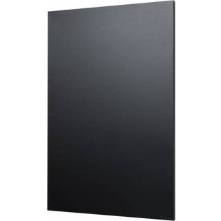Kridttavle i stål magnetisk 60x90cm sort