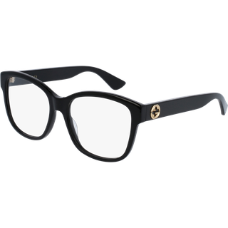 Gucci Kvinde GG0038ON 001 Optiske stel Acetat Sort Firkantet