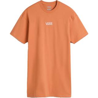 Vans - Center Vee Tee Dress, Woman, Orange, Size: M - Orange - M