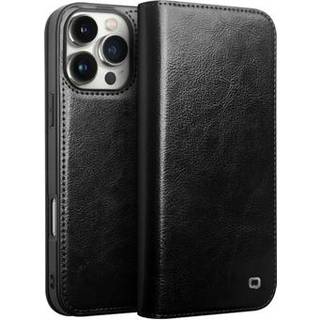 iPhone 16 Pro Max Qialino Classic Læderpung - Sort